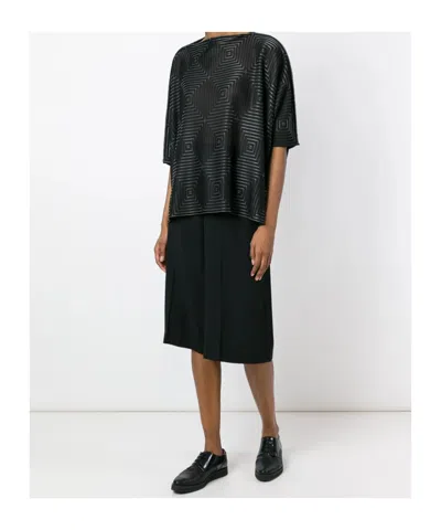 Junya Watanabe Oversized Knitted Top In Black
