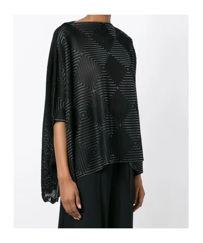 Junya Watanabe Oversized Knitted Top In Black