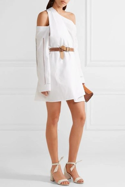 Alexandre Birman Clarita Bow-embellished Gingham And Canvas Sandals