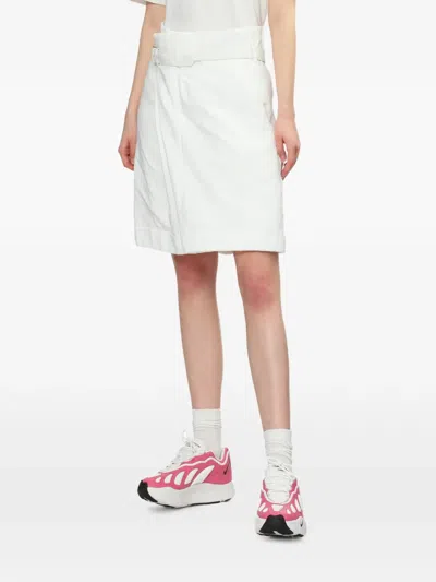 Comme Des Garçons Belt Loop Shorts In White