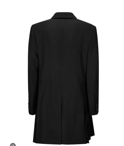 Comme Des Garçons Wool Coat In Black