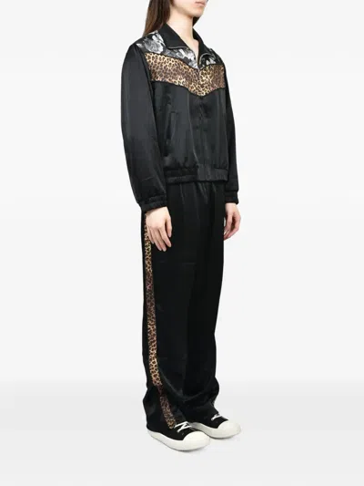 Ernest W Baker Cheetah Rose Track Jacket In Multi