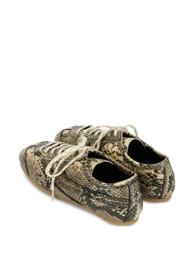 Dries Van Noten Leather Sneakers In Multi