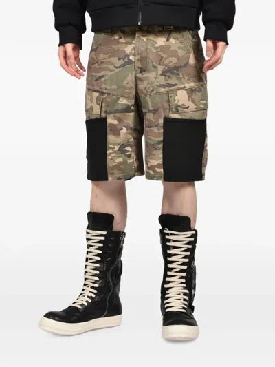 Matthew Williamson Panelled Cargo Shorts In Multi