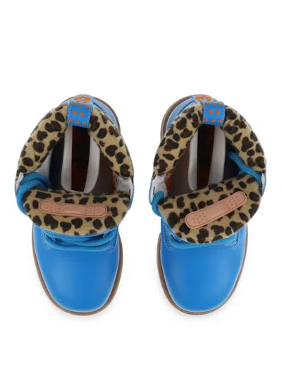 Pdf Strada Low Leopard-print Boots In Blue