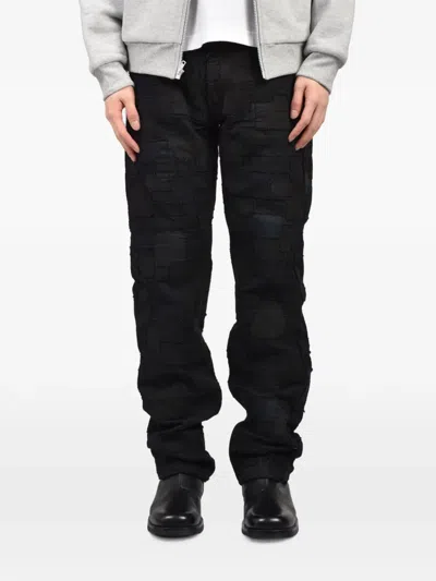 Matthew Williamson Boro Patchwork Jeans In Black