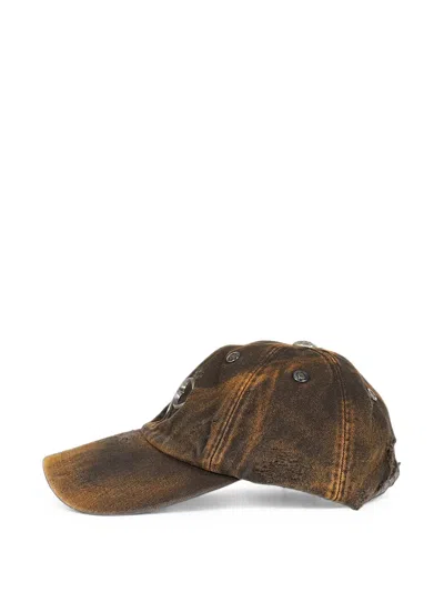 Thug Club Washed Distressed Cap In Brown