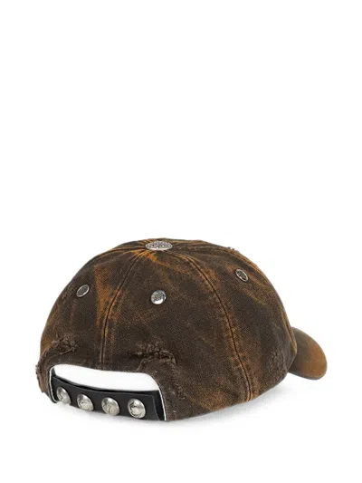 Thug Club Washed Distressed Cap In Brown