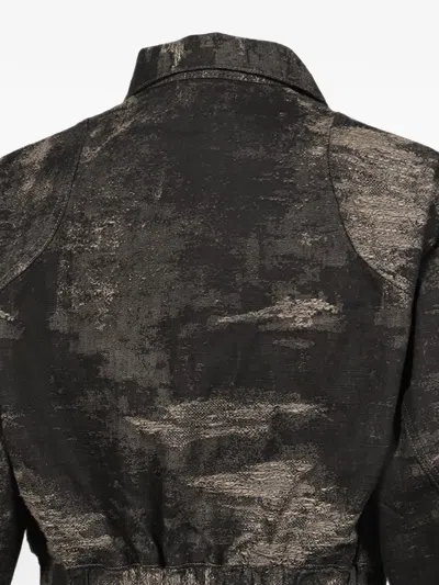 Taakk Distressed Denim Jacket In Black
