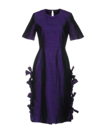 House Of Holland Knee-length Dress In 深紫色