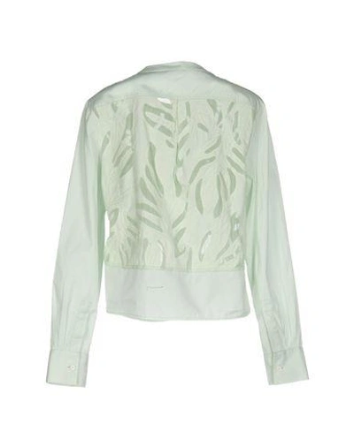 Shop Maiyet Solid Color Shirts & Blouses In Light Green