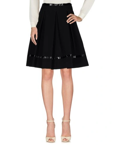 Tamara Mellon Knee Length Skirts In Black