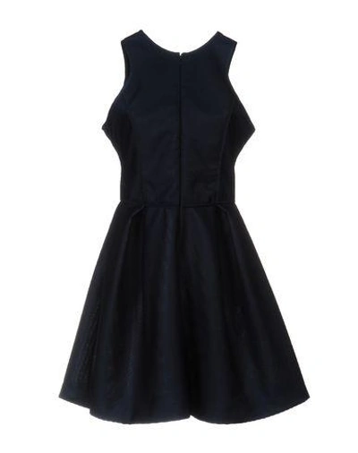 Shop Maje Short Dress In Dark Blue