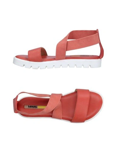 Manas Sandals In Coral