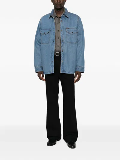 Filson Flap-pocket Overshirt In Blue