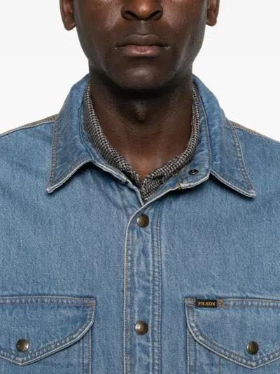 Filson Flap-pocket Overshirt In Blue