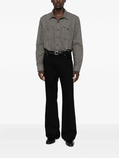 Filson Check-pattern Shirt In Gray