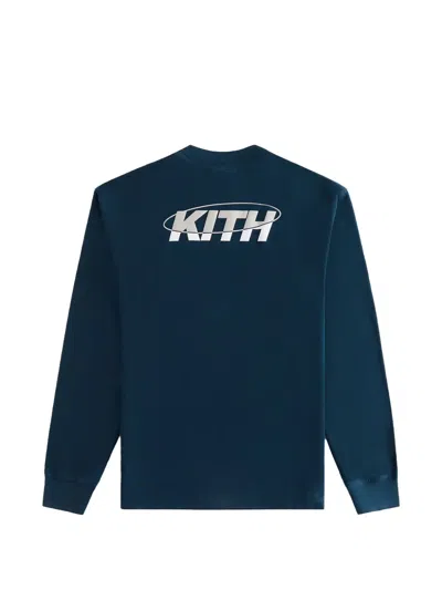 Kith Orbit Sonoma Long-sleeve Sweatshirt In Blue