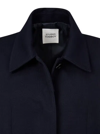 Tomboy Flap-pocket Jacket In Blue