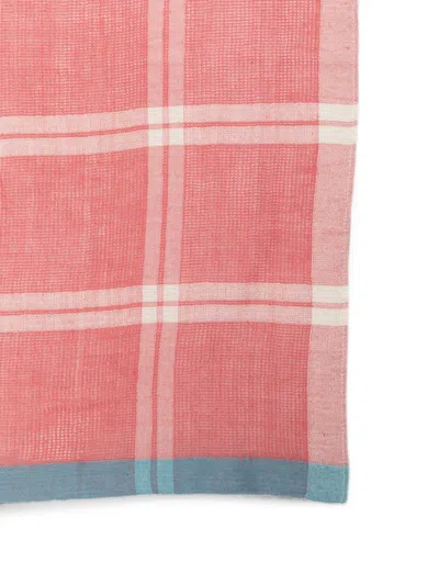 Altea Check-pattern Scarf In Pink