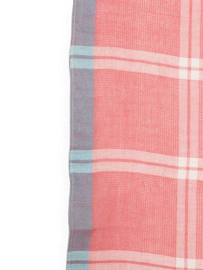 Altea Check-pattern Scarf In Pink