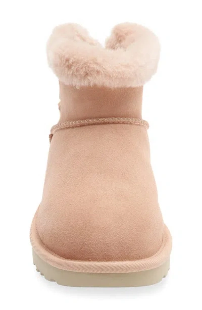 Ugg Wmns Mini Bailey Mixed Bow Boot 'beige Blush' In Multi