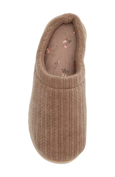 Isotoner Jersey Cable Clog Slipper In Multi