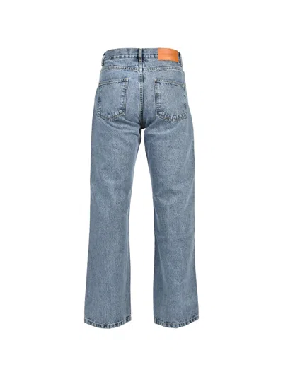 Second / Layer Big Papi Logo-patch Jeans In Blue