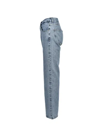 Second / Layer Big Papi Logo-patch Jeans In Blue