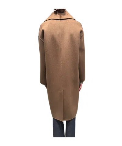 Max Mara Long-sleeved Coat In Brown