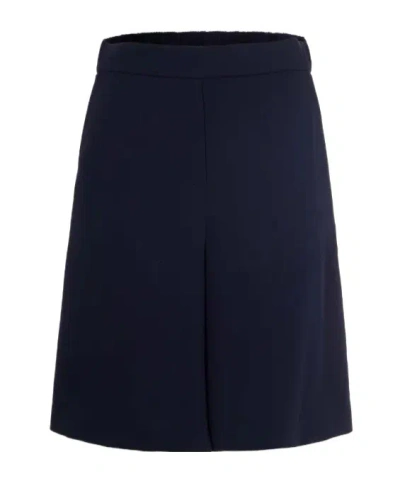 P.a.r.o.s.h Midnight Blue Technical Bermuda Shorts In Black