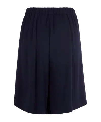 P.a.r.o.s.h Midnight Blue Technical Bermuda Shorts In Black