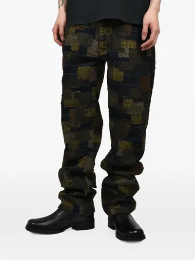 Matthew Williamson Boro Patchwork Straight-leg Jeans In Multi