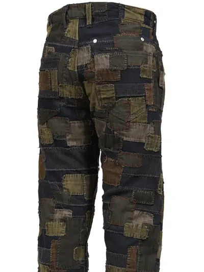 Matthew Williamson Boro Patchwork Straight-leg Jeans In Multi
