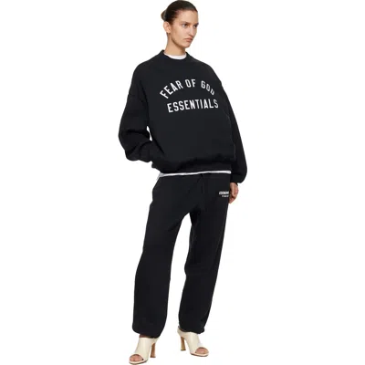 Essentials Logo Drawstring Sweatpants In Black