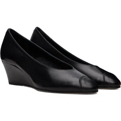 Aeyde Black Calea Cap Heels In Black