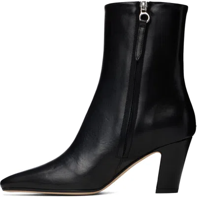 Aeyde Black Maris Calf Leather Boots In Black