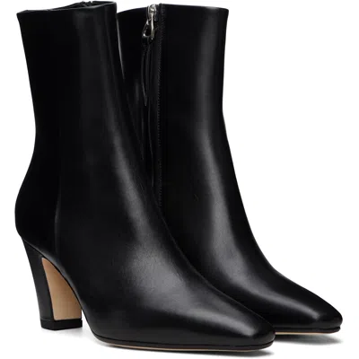 Aeyde Black Maris Calf Leather Boots In Black