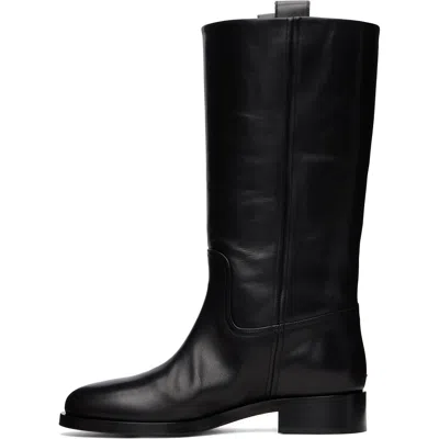 Aeyde Black Theo Boots In Black