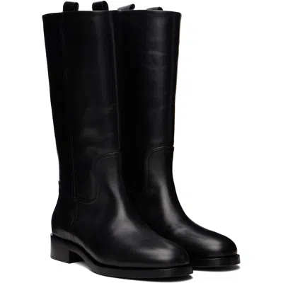 Aeyde Black Theo Boots In Black