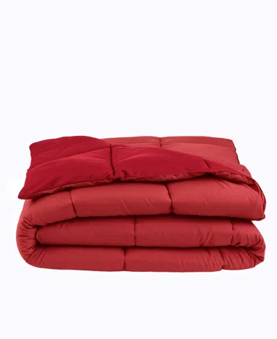 Arch Studio Microfiber Down Alternative Comforter, Full/queen In Red