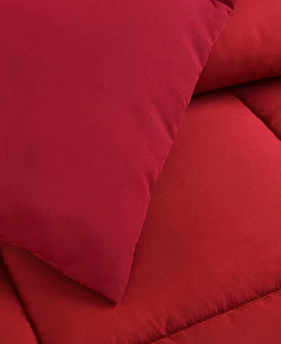 Arch Studio Microfiber Down Alternative Comforter, Twin In Red