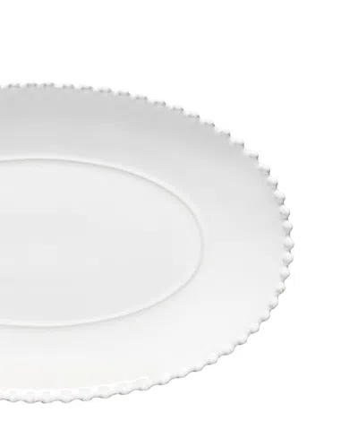 Costa Nova Pearl Oval Platter, 9.8" In White