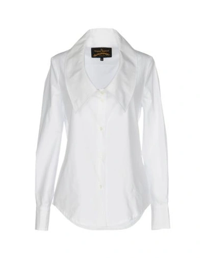 Vivienne Westwood Anglomania Solid Color Shirts & Blouses In White