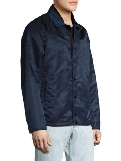 Shop Rag & Bone Matty Button-front Jacket In Navy