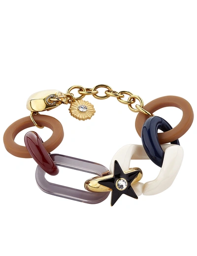Sonia Rykiel Multi Resin & Metal Chain Bracelet