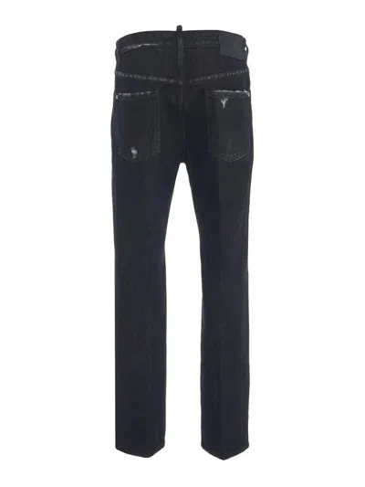 Dsquared2 Belt-loop Jeans In Blue