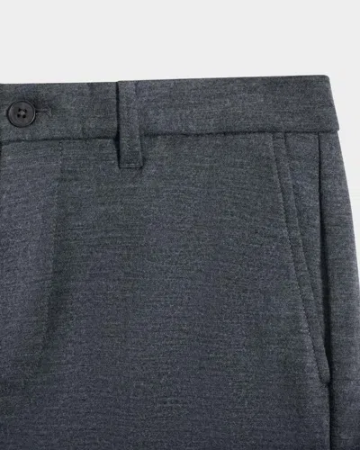 Bugatchi Flat Front Wool Blend Chino Pants In Gray