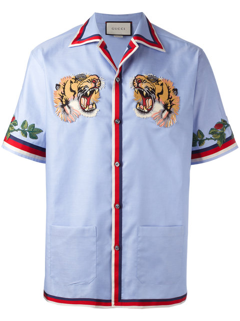 gucci tiger bowling shirt