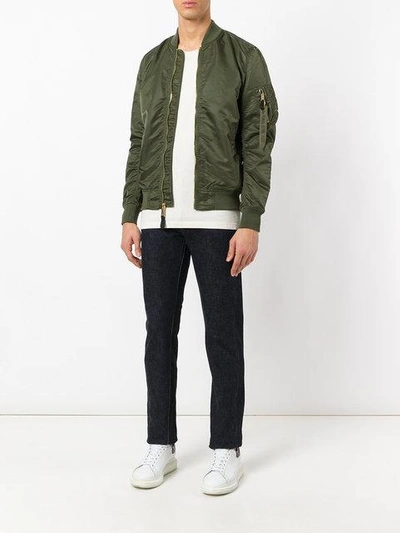 Alpha Industries Zipped Bomber Jacket